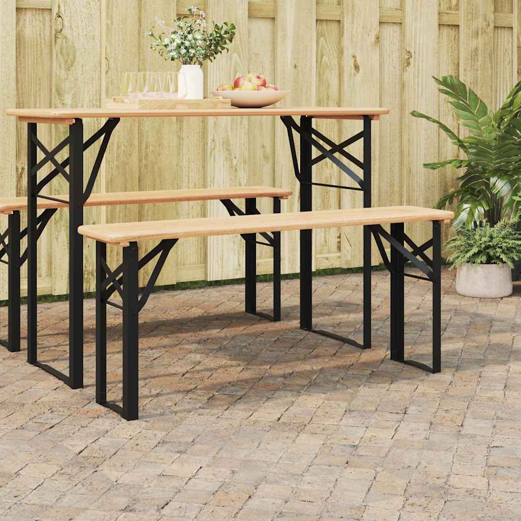 Beer Bench Legs Black Powder-Coated Steel